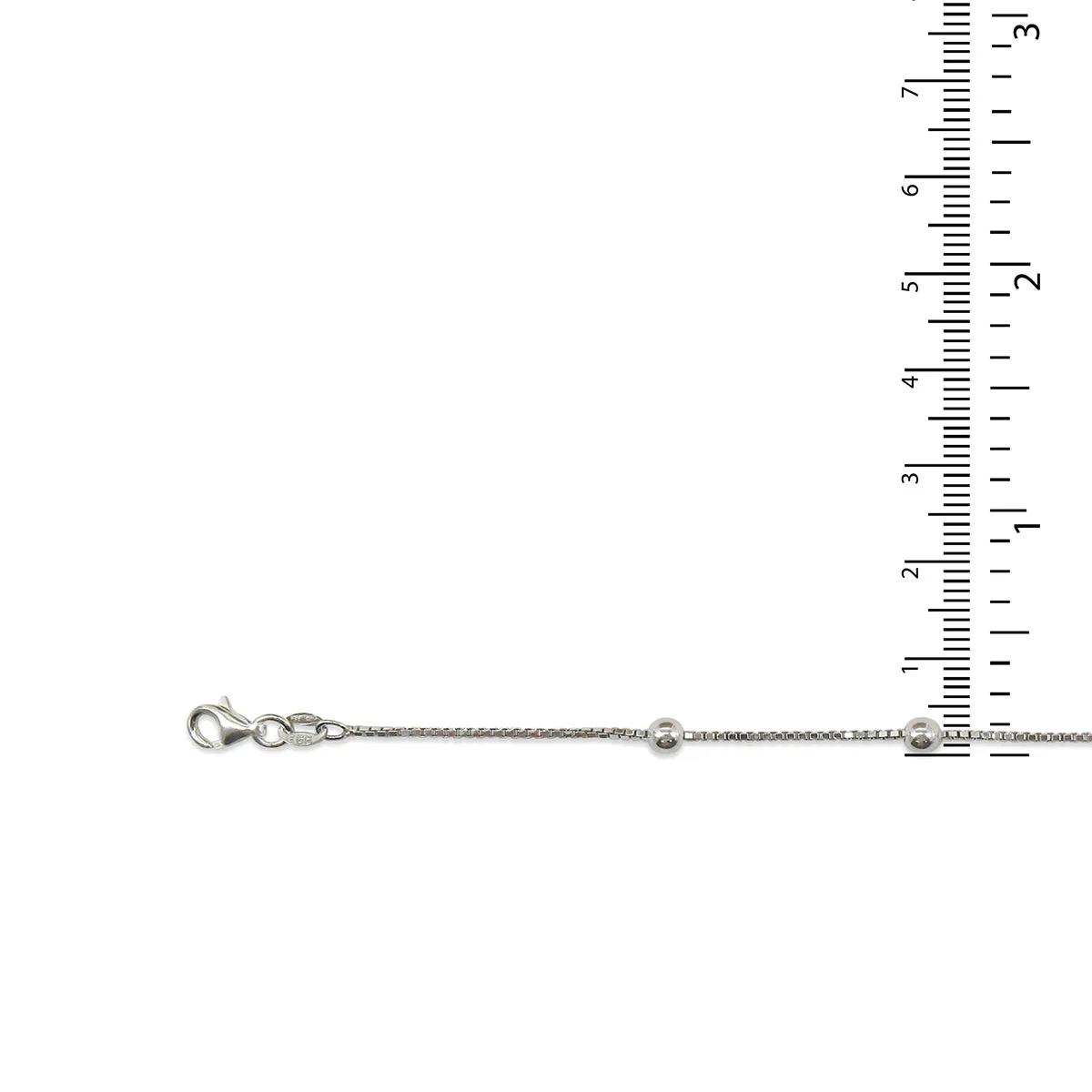 10" Box Bead Anklet