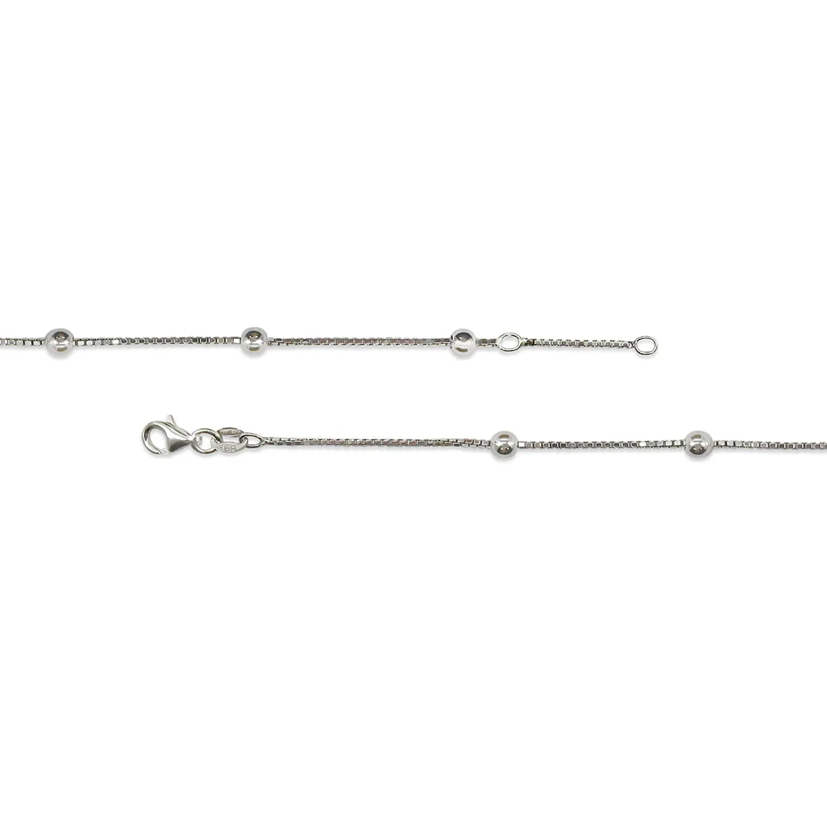 10" Box Bead Anklet