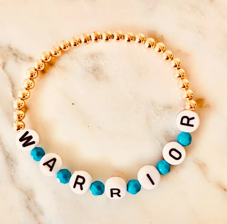 4mm Bead Stretch Word/Name Bracelet
