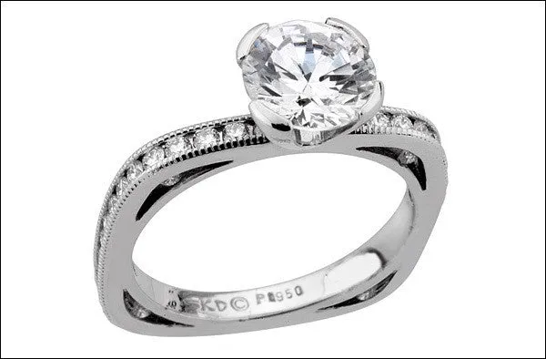 A Solitaire Plus Mounting  #4632-d-d-L