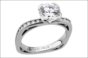 A Solitaire Plus Mounting  #4632-d-d-L