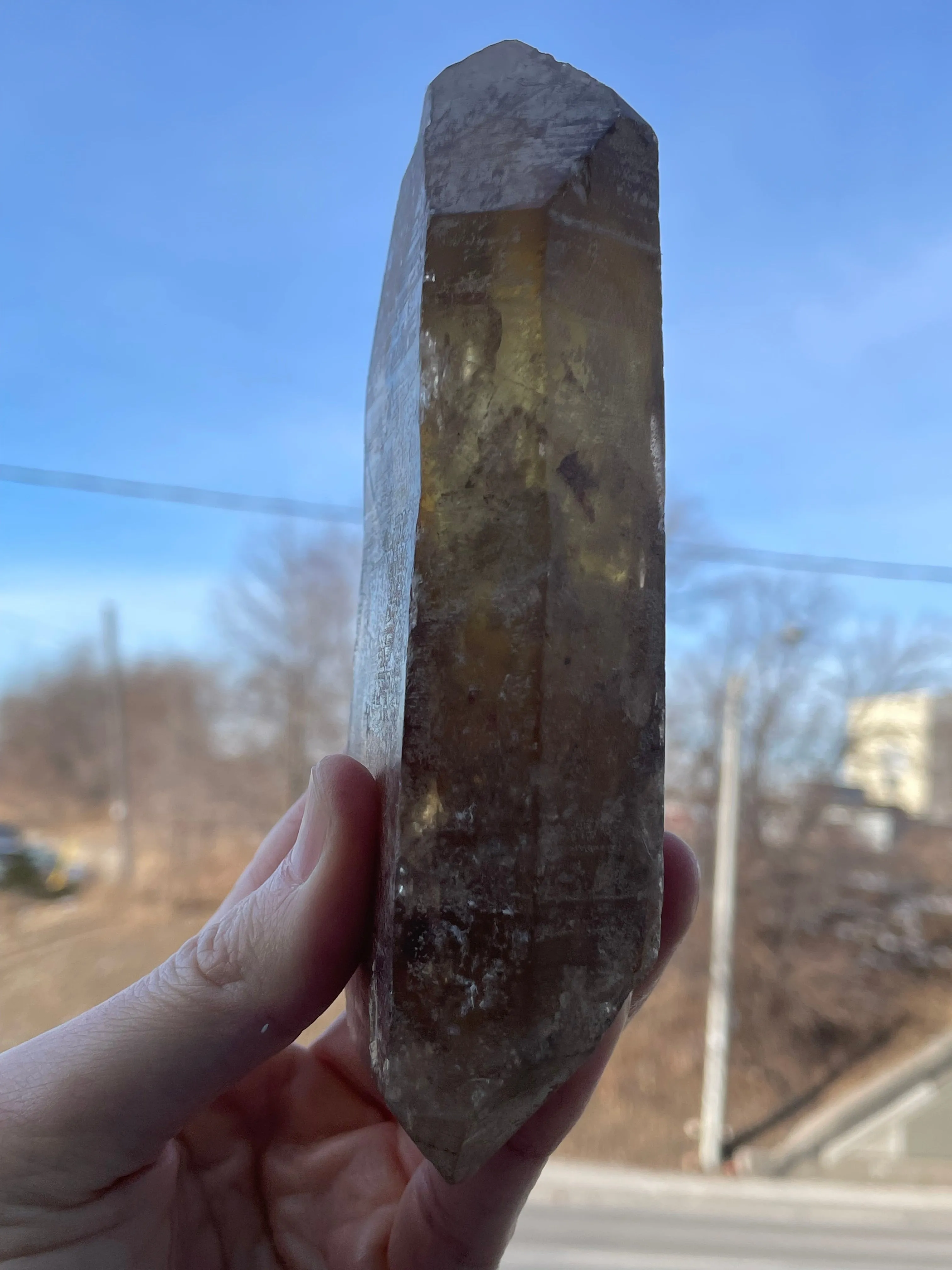 Double Terminated Natural Citrine From Mansa, Zambia