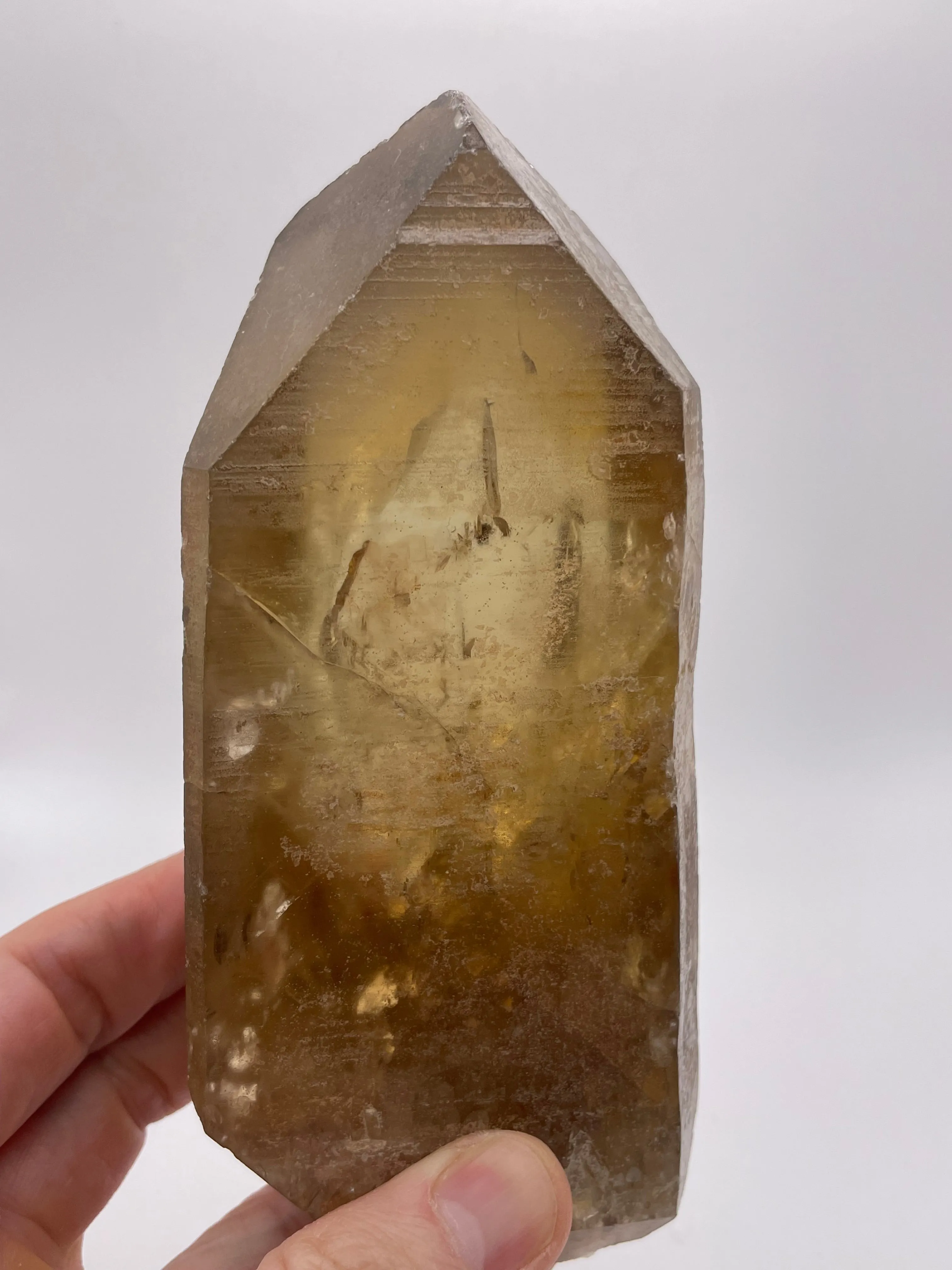 Double Terminated Natural Citrine From Mansa, Zambia