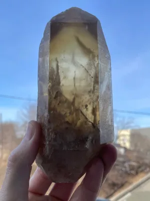 Double Terminated Natural Citrine From Mansa, Zambia