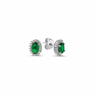 Emerald Stud Earrings