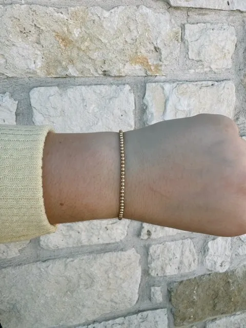 Enewton Classic Gold 2.5mm Beaded Bracelet