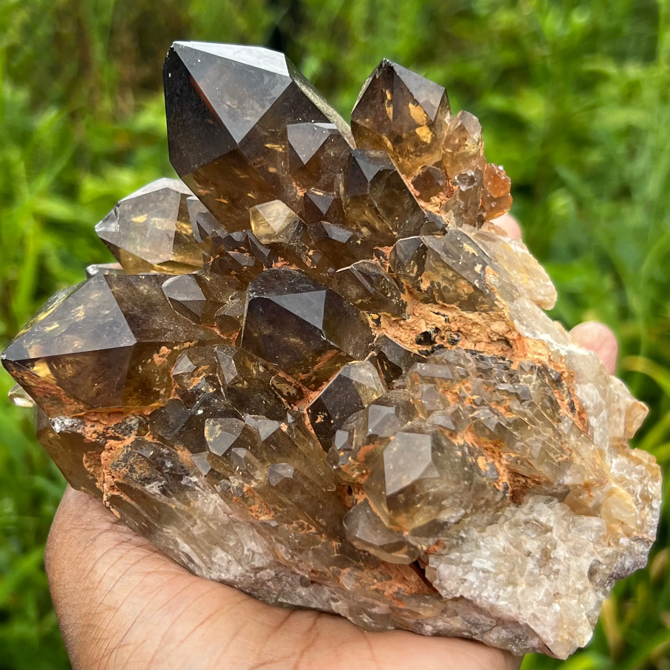 Giant Self-Standing Golden Kundalini Quartz Citrine, Democratic Republic of Congo, Lwena, Congo Citrine