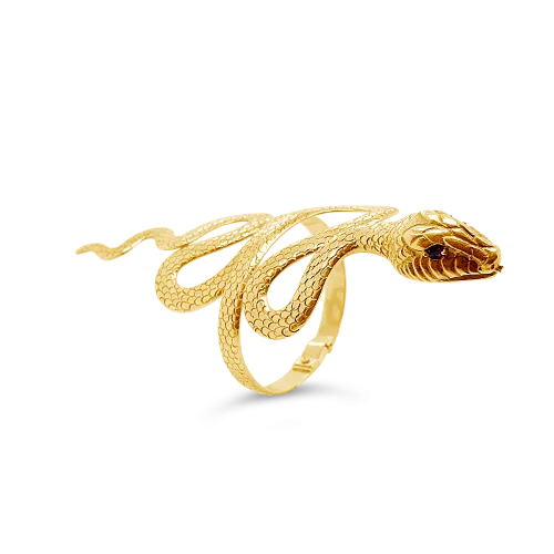 Gold Estate Snake Bracelet