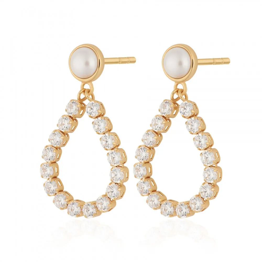 Hannah Martin Teardrop Stud Earrings - Gold - SPG-400
