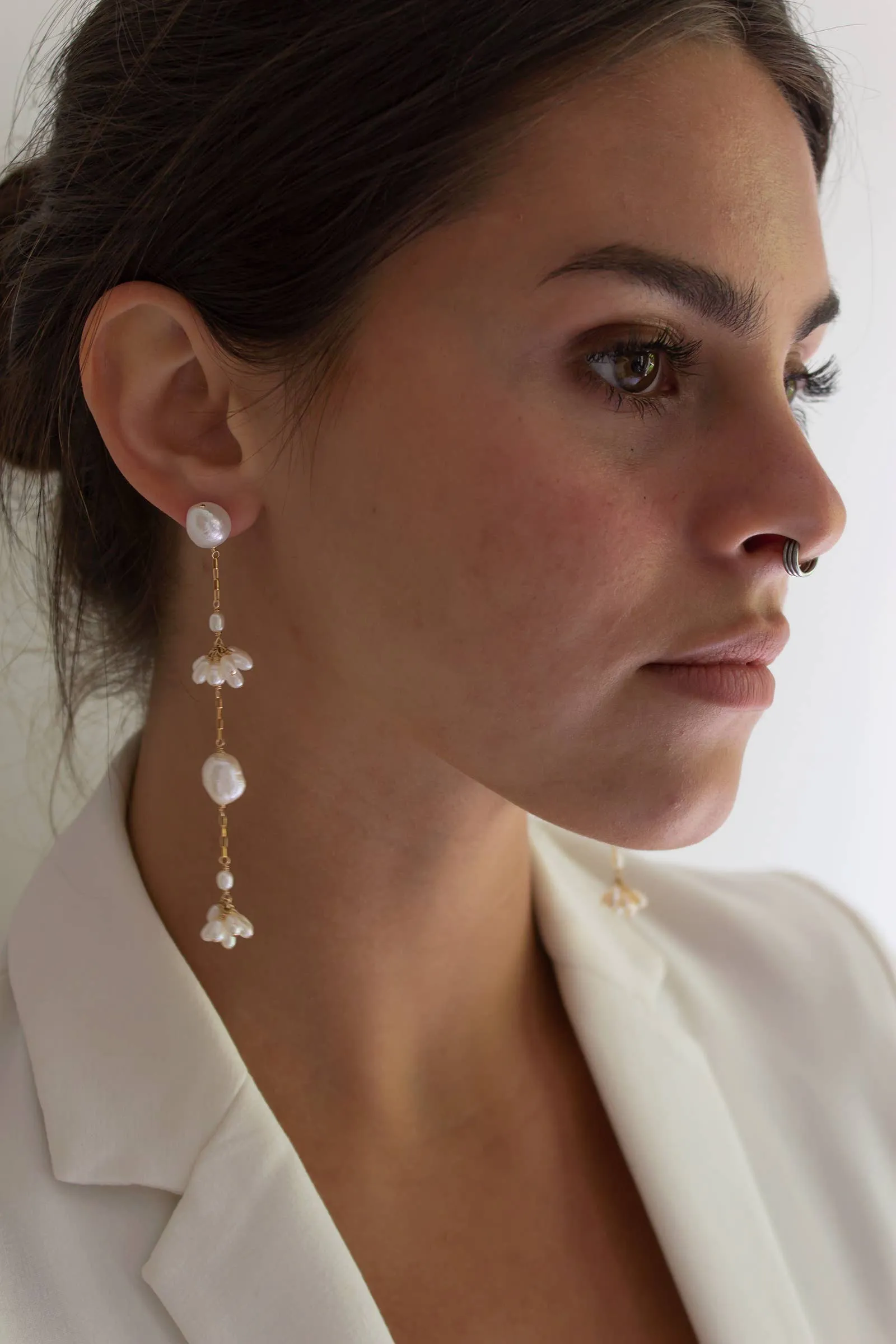 Long Fleurette Earrings