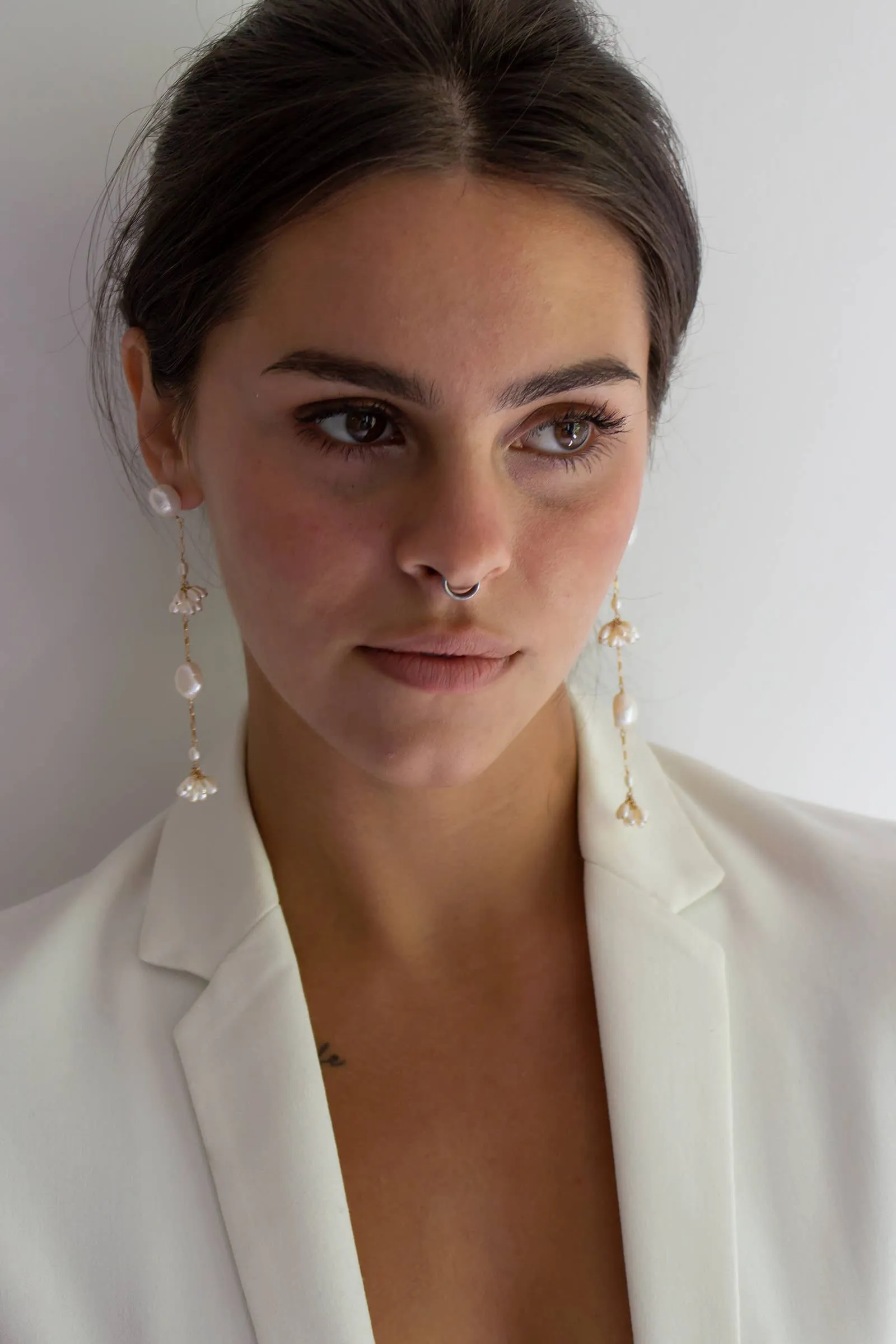 Long Fleurette Earrings