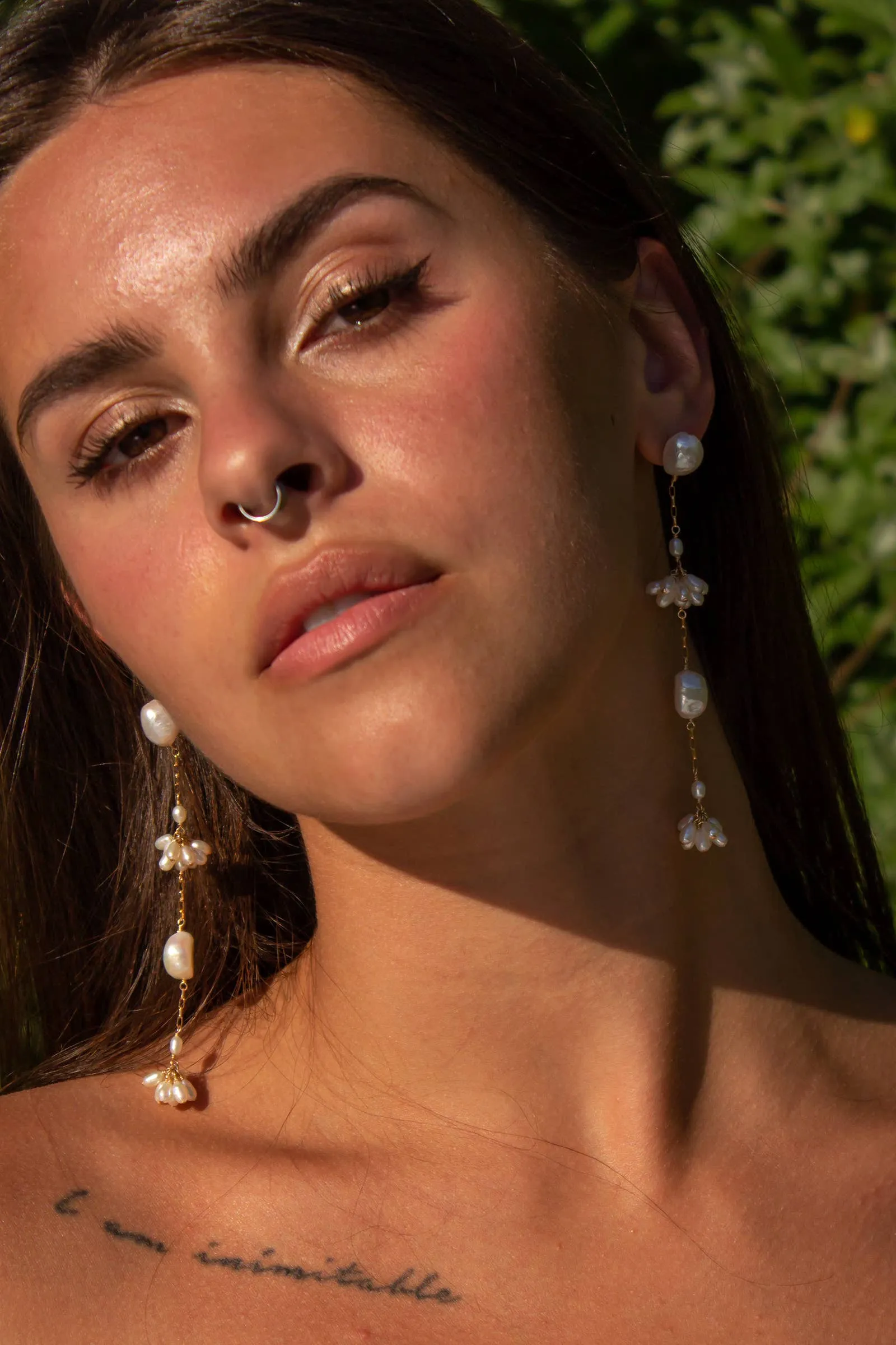 Long Fleurette Earrings