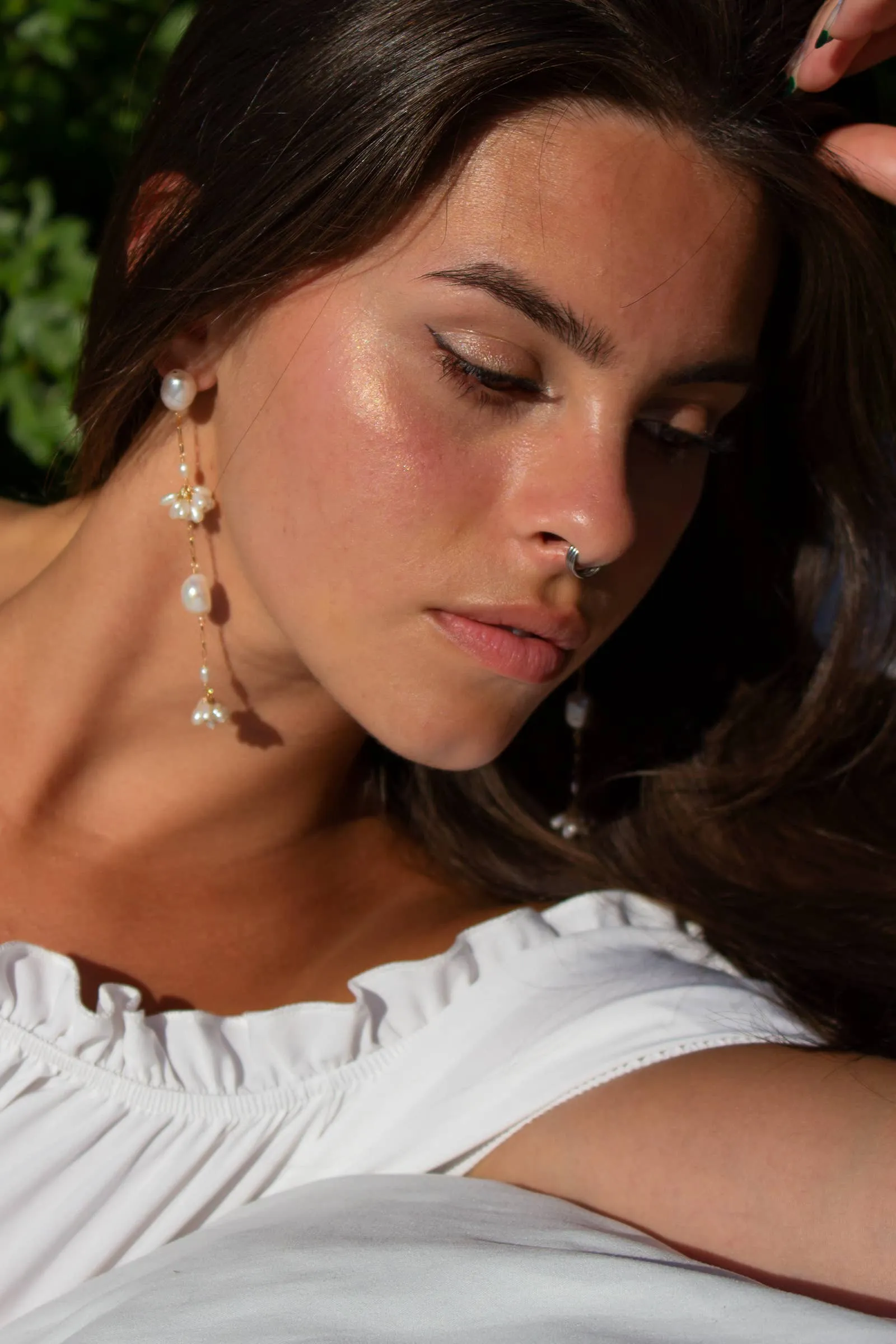 Long Fleurette Earrings