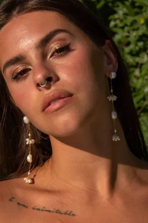 Long Fleurette Earrings