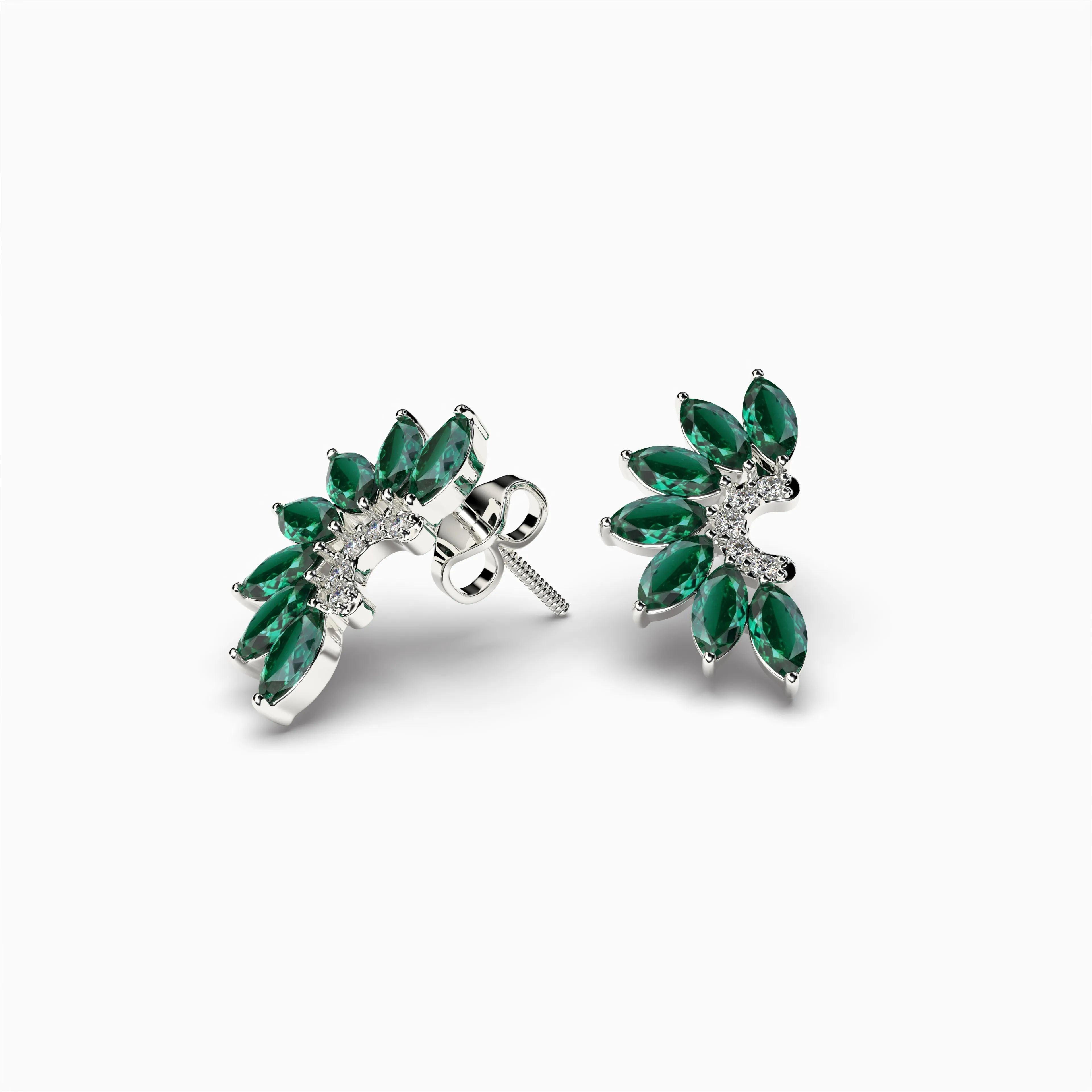 Lydia Real Zambian Emerald Earring Simple and Stunning Design