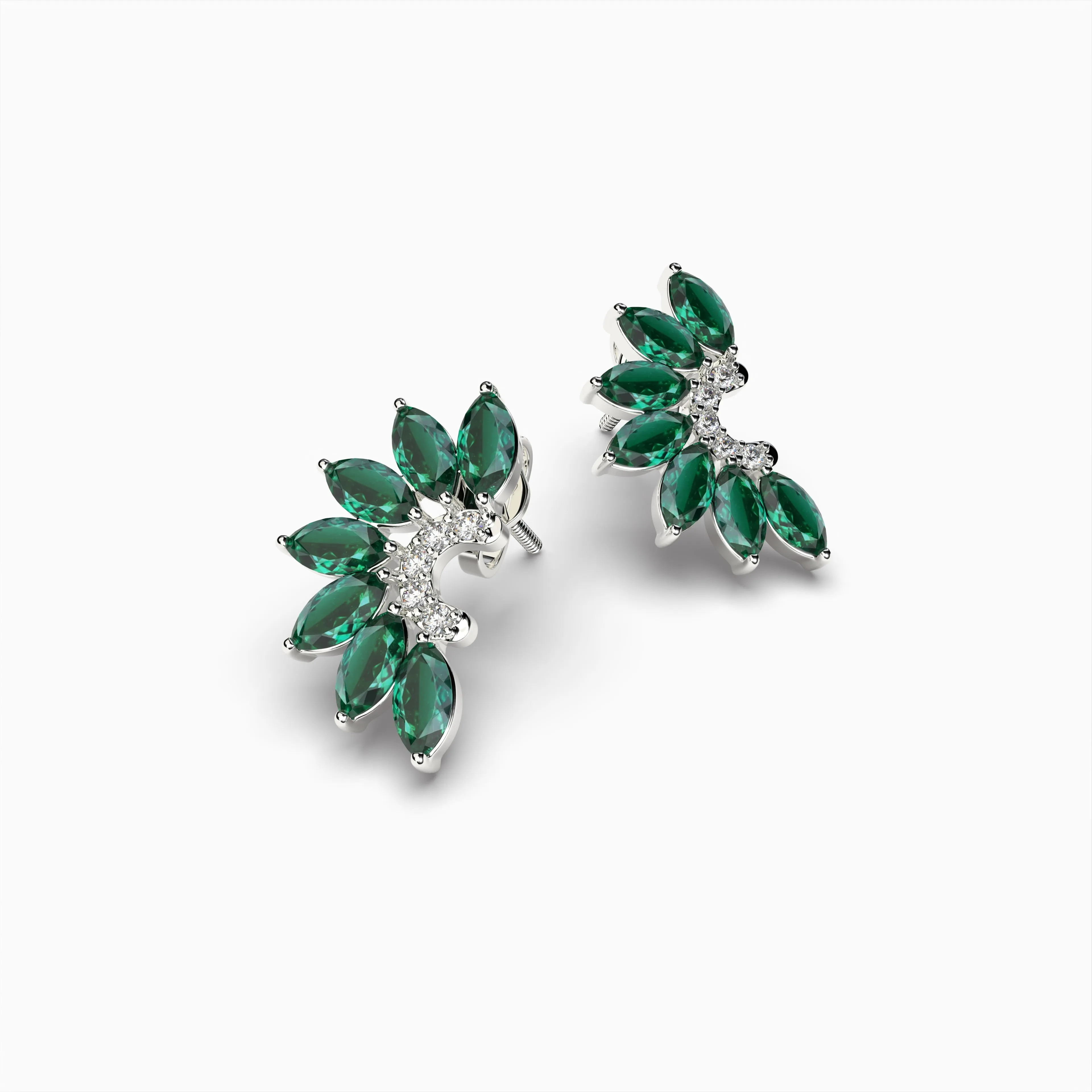 Lydia Real Zambian Emerald Earring Simple and Stunning Design