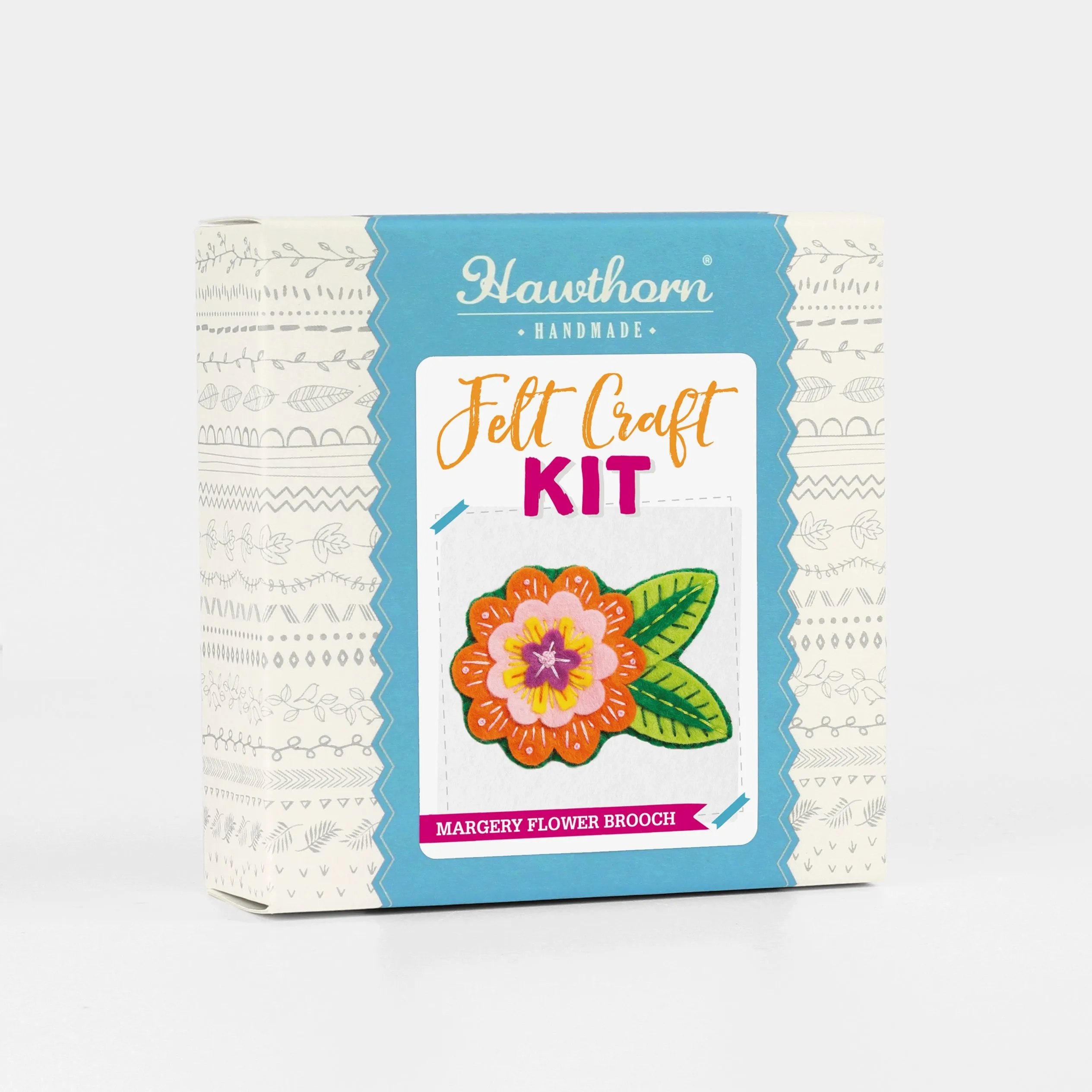 Margery Flower Felt Craft Brooch Kit