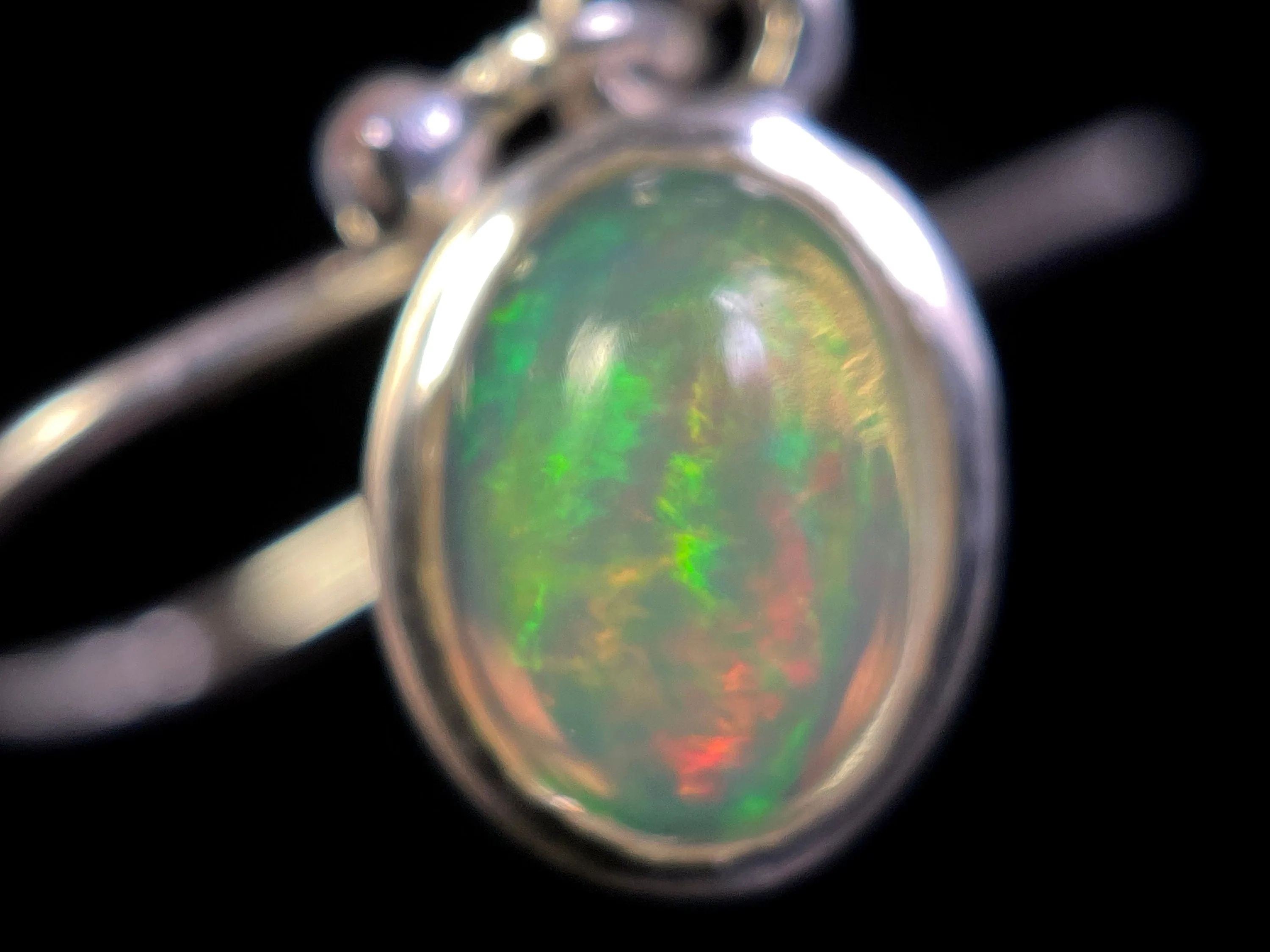 OPAL Earrings - Sterling Silver, Bridal Earrings Opal, Opal Jewelry, Welo Opal, 49122