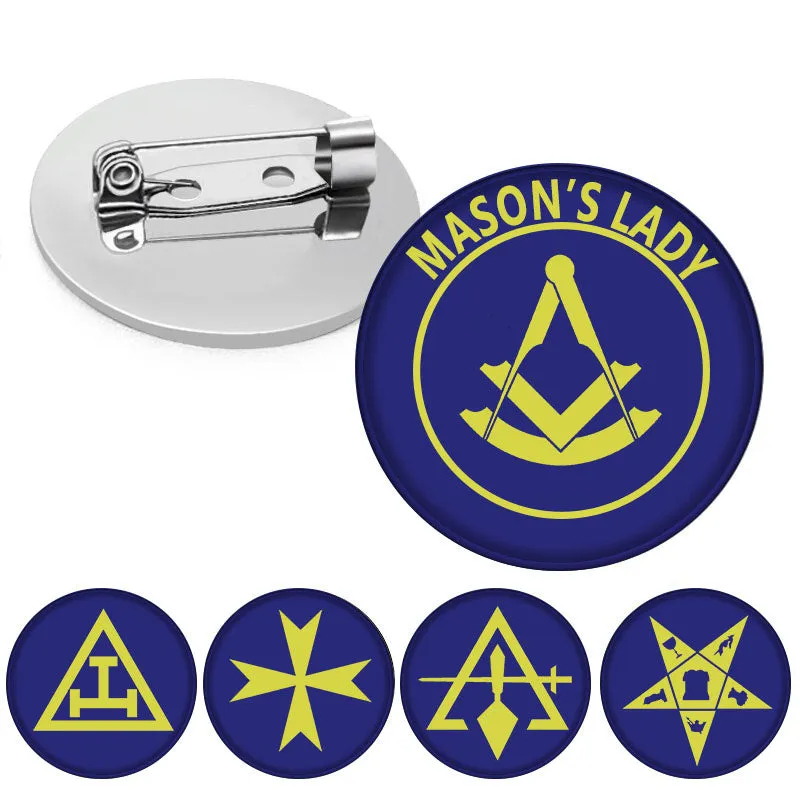 Past Master Blue Lodge Brooch - Mason's Lady