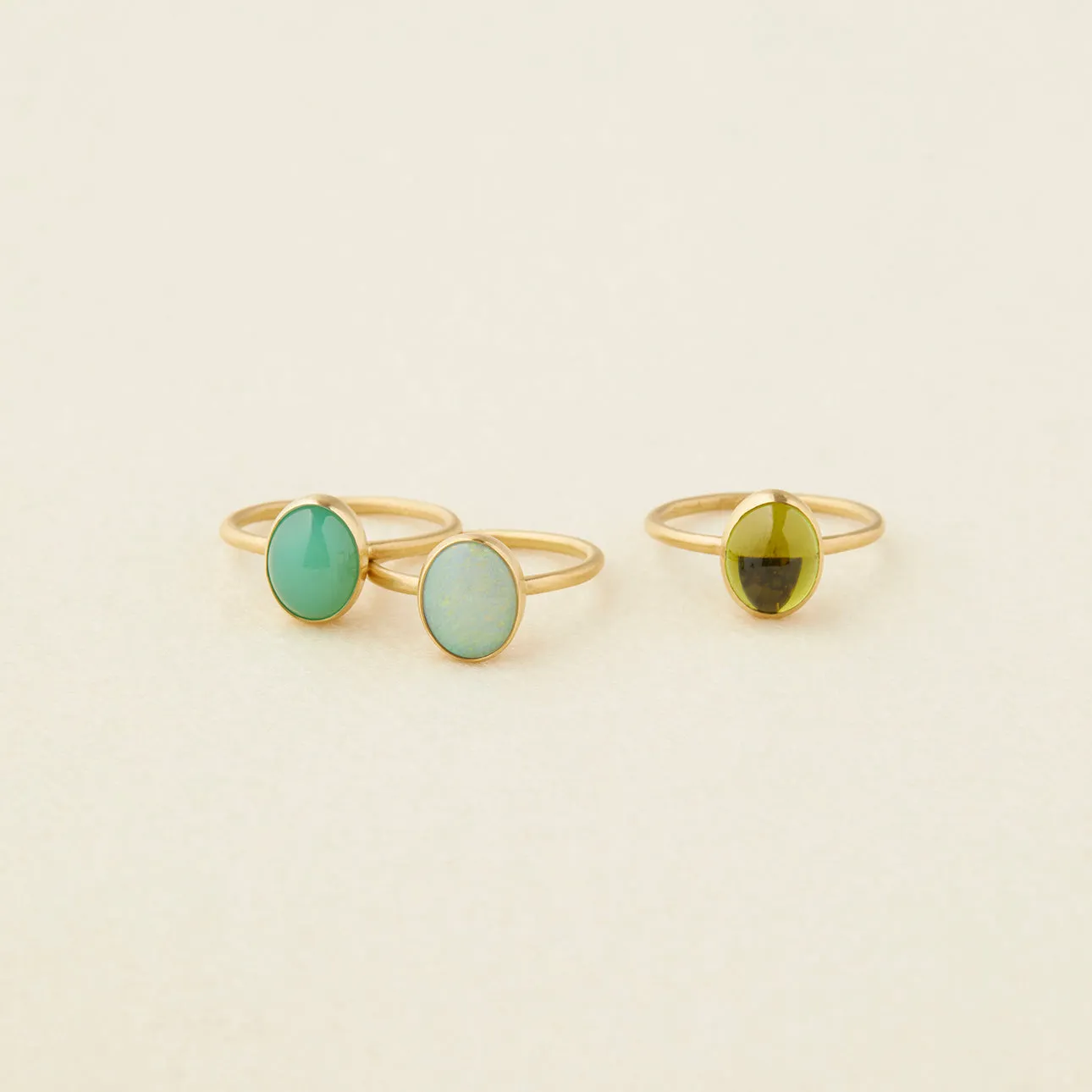 R12001OP | Australian White Opal Glacé Ring