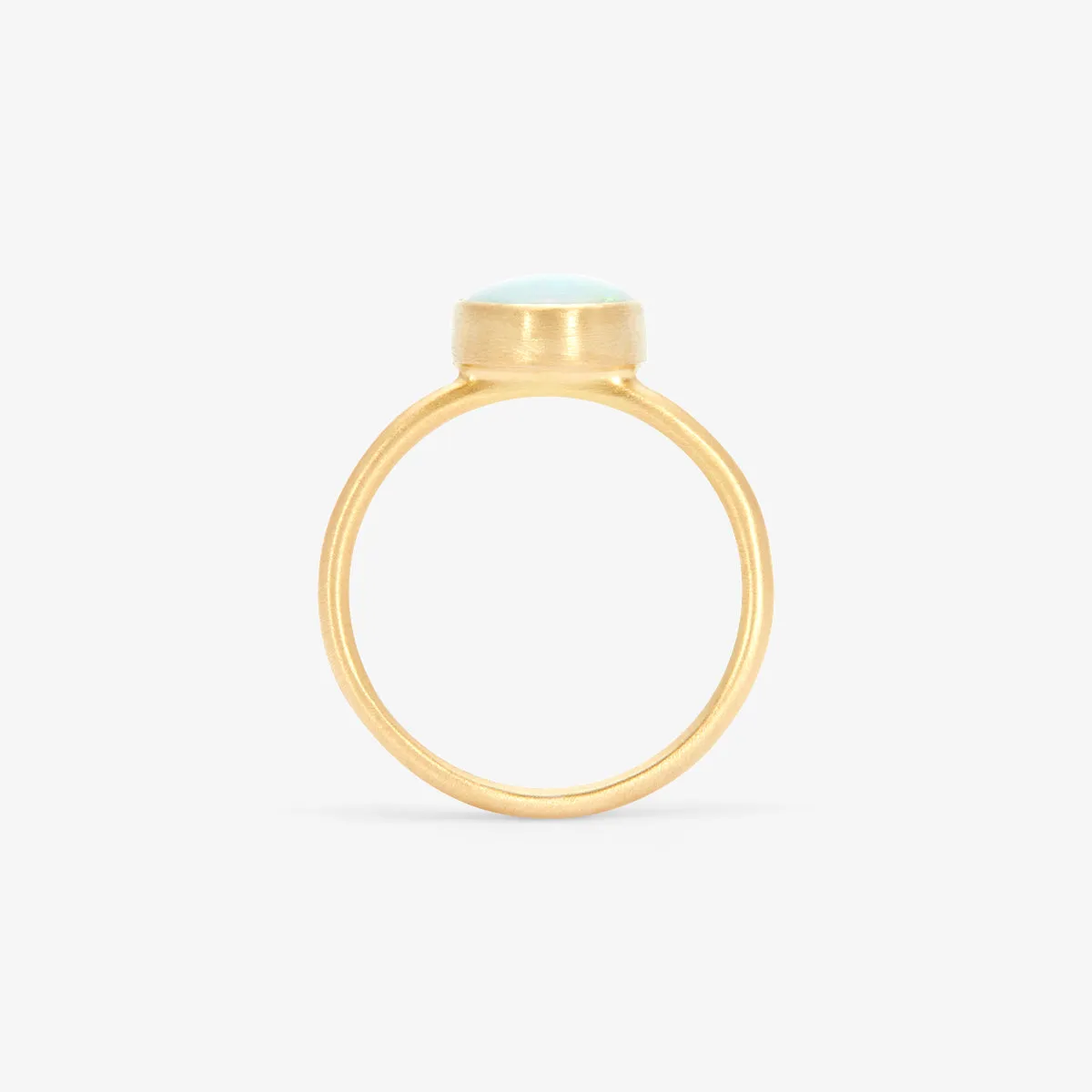 R12001OP | Australian White Opal Glacé Ring