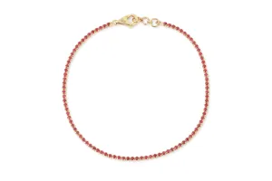 Round Ruby Tennis Bracelet