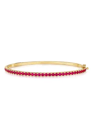 Ruby Bangle Bracelet