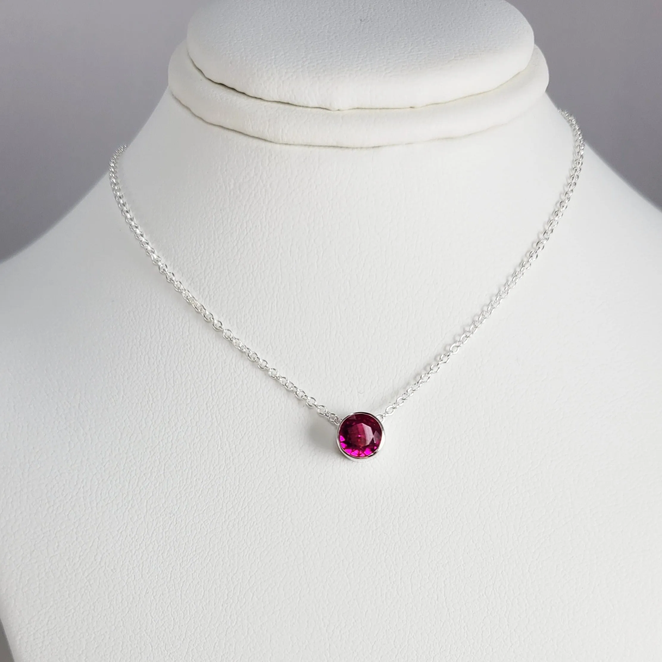Ruby Floating Necklace - Fidget Necklace