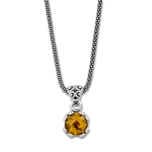 Samuel B. Citrine Birthstone Glow Necklace - November
