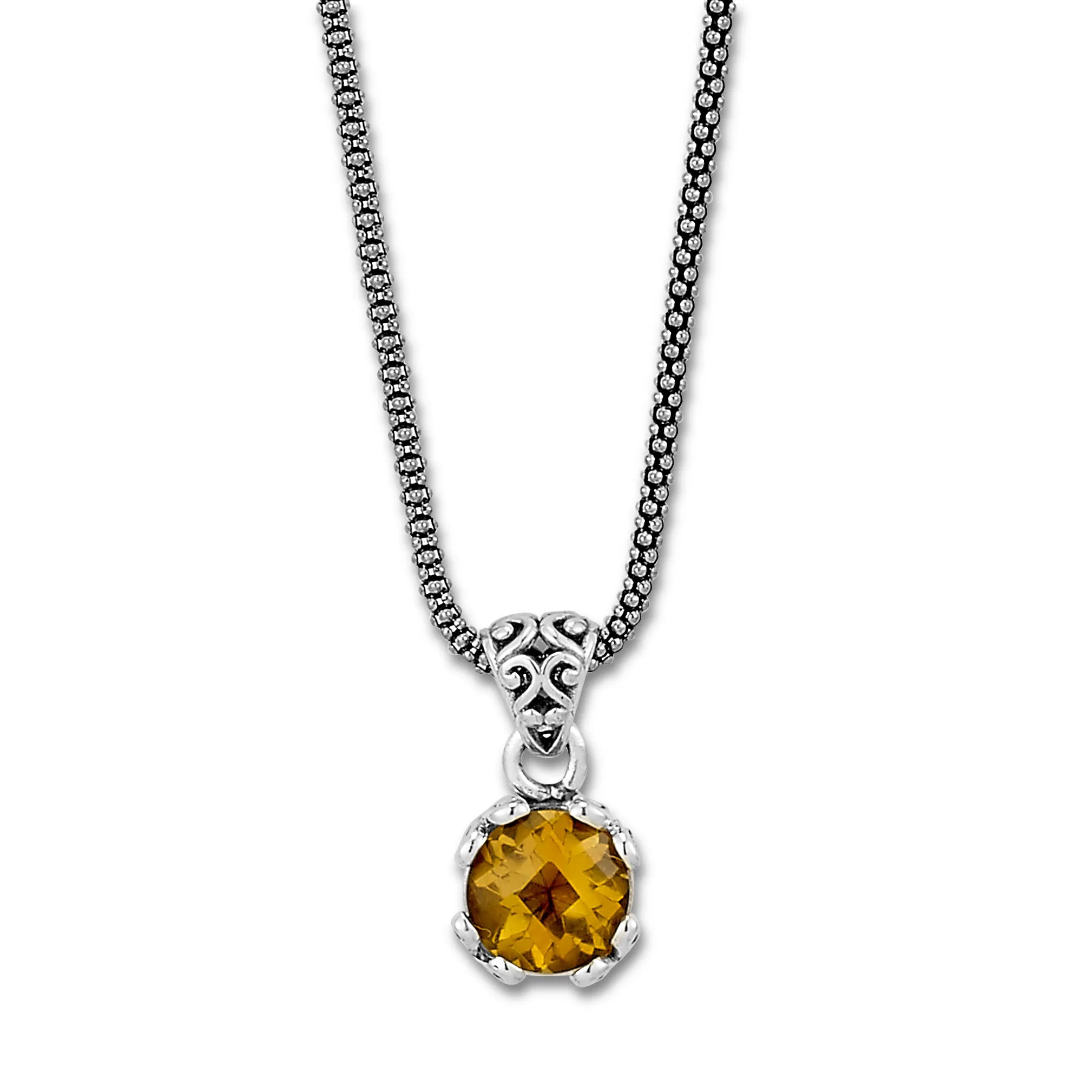 Samuel B. Citrine Birthstone Glow Necklace - November