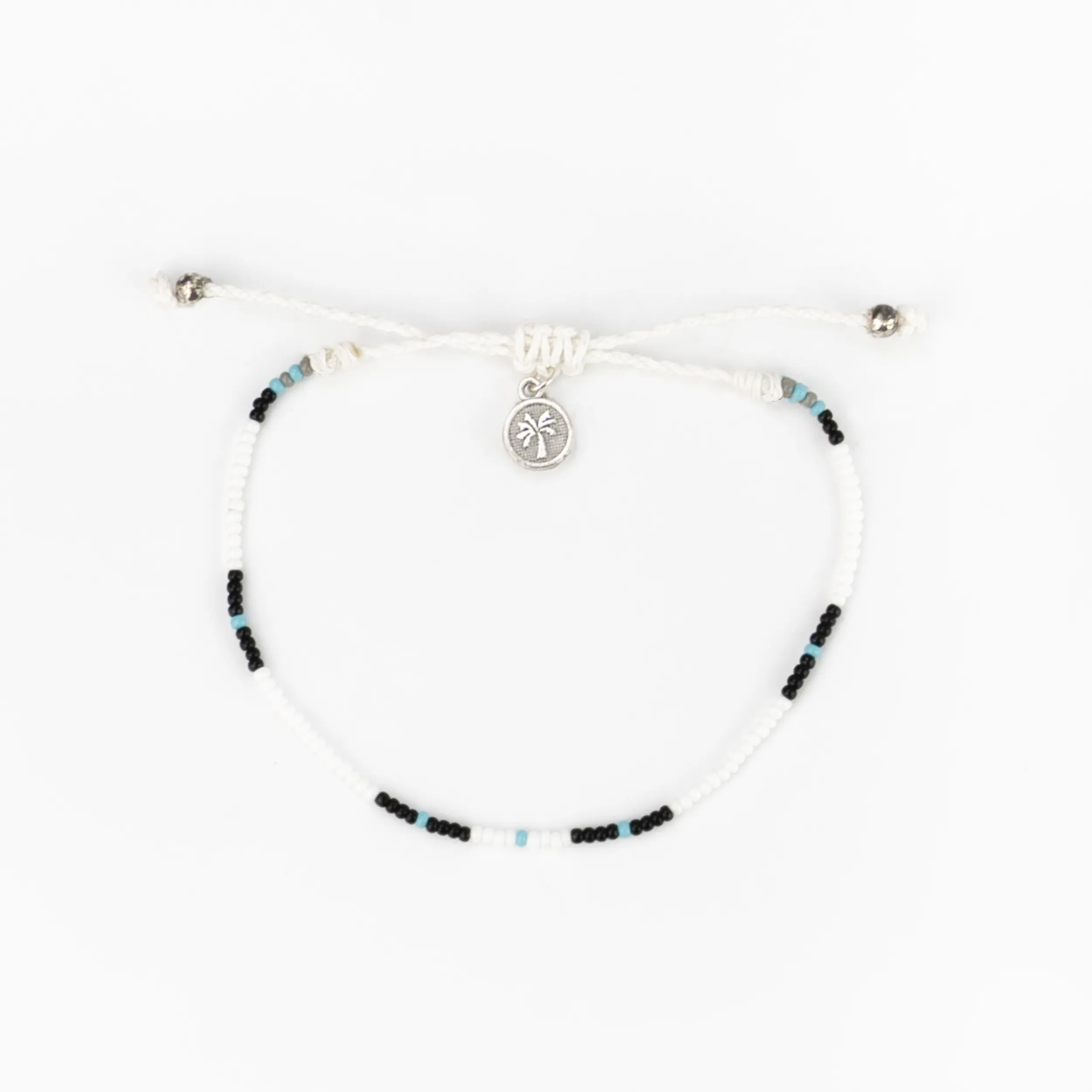 Silver Wave Cali Anklet Set