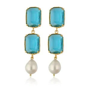 Sloane Earrings - Deep Blue