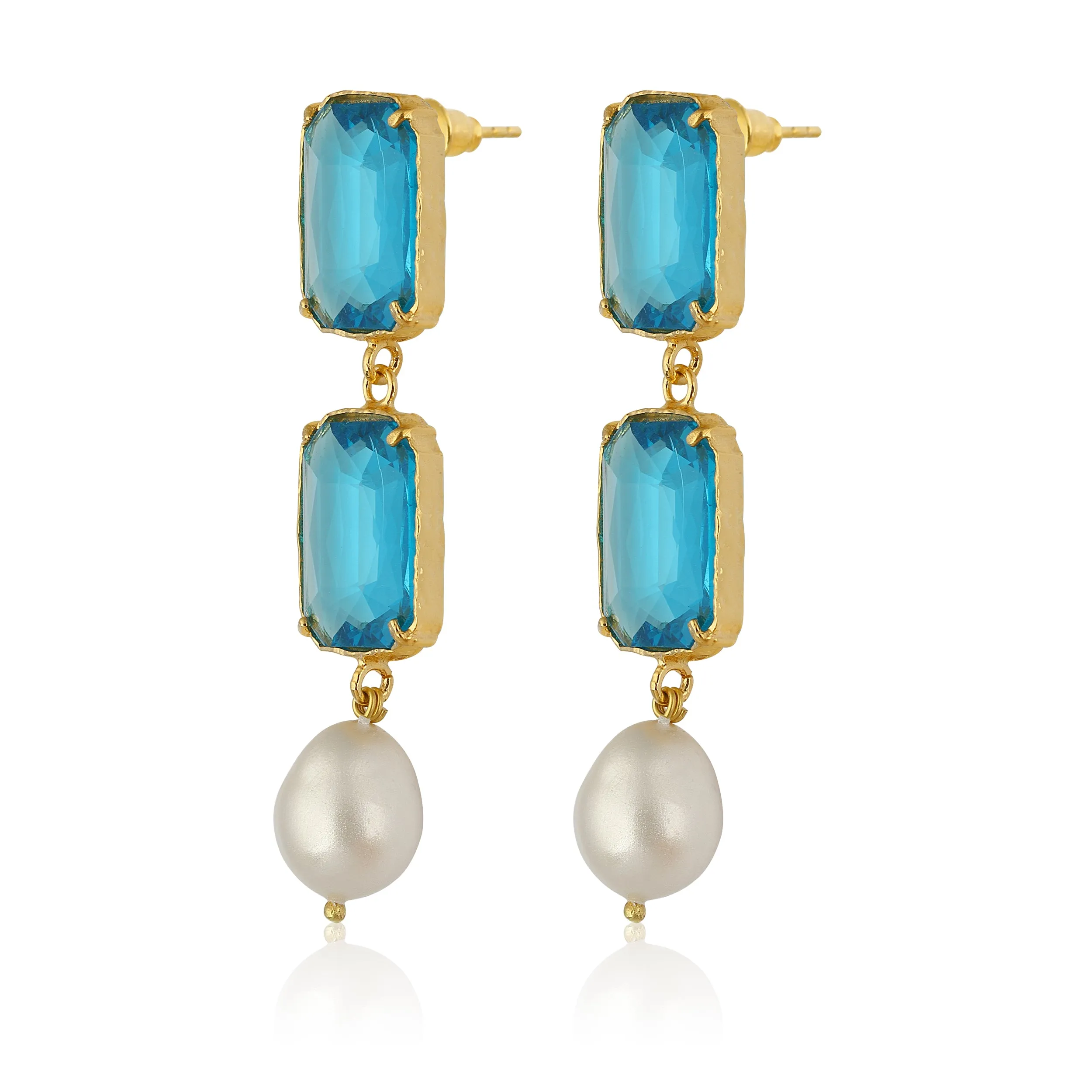 Sloane Earrings - Deep Blue