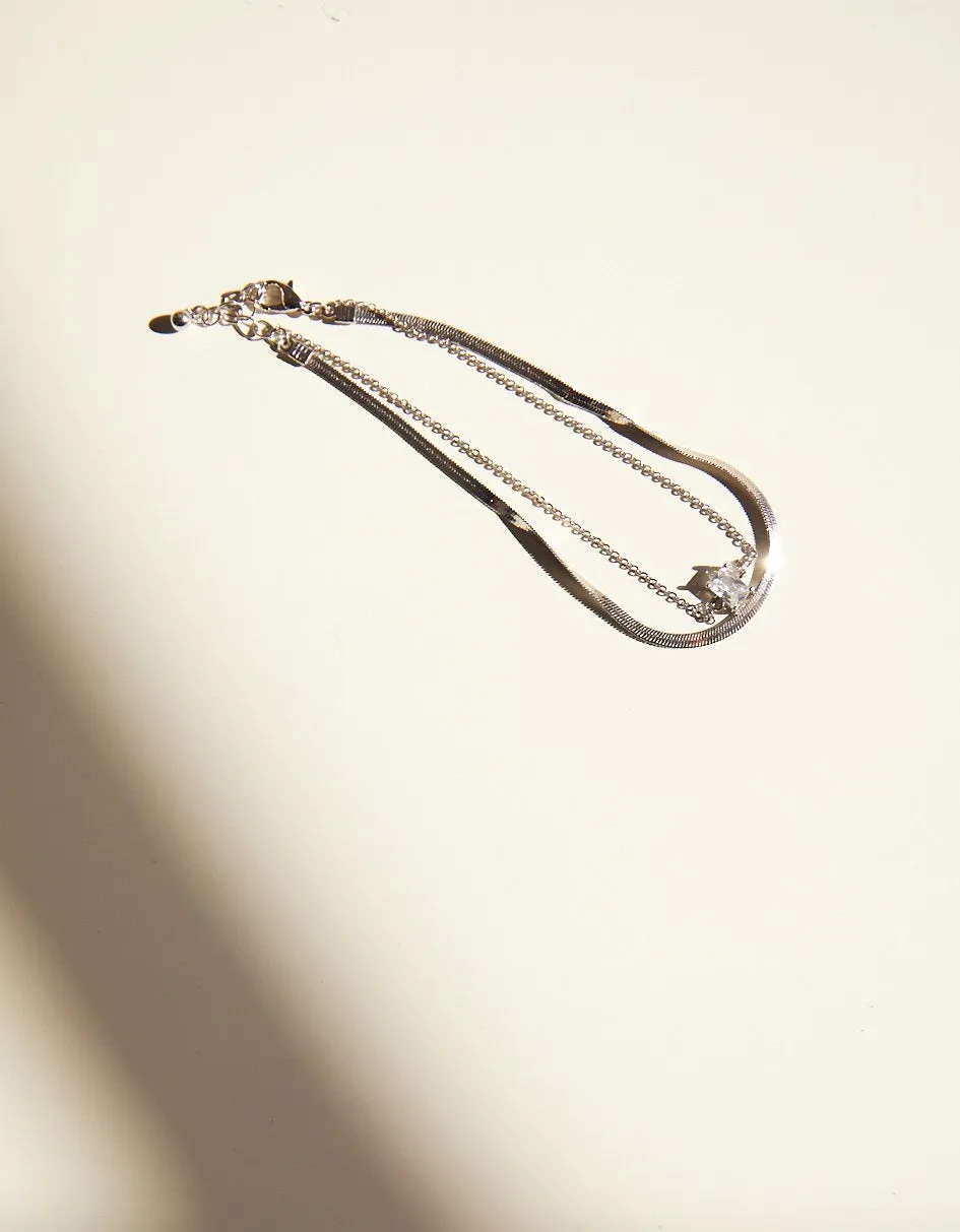 Snake Chain Layered Anklet