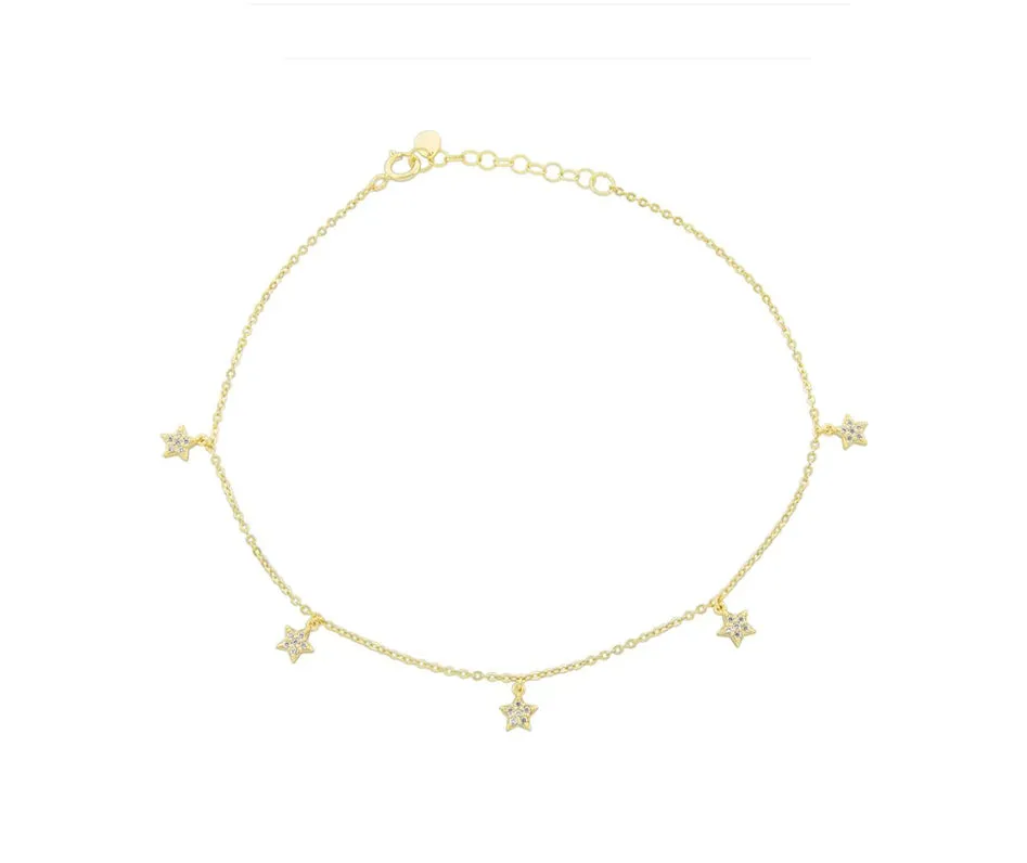 Star Drop Anklet