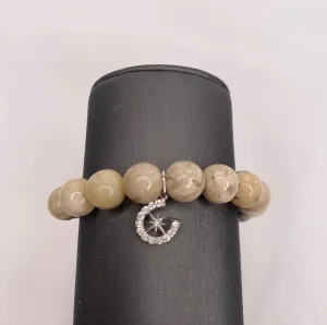 Sydney Evan Beaded Charm Bracelet - Starburst Horseshoe