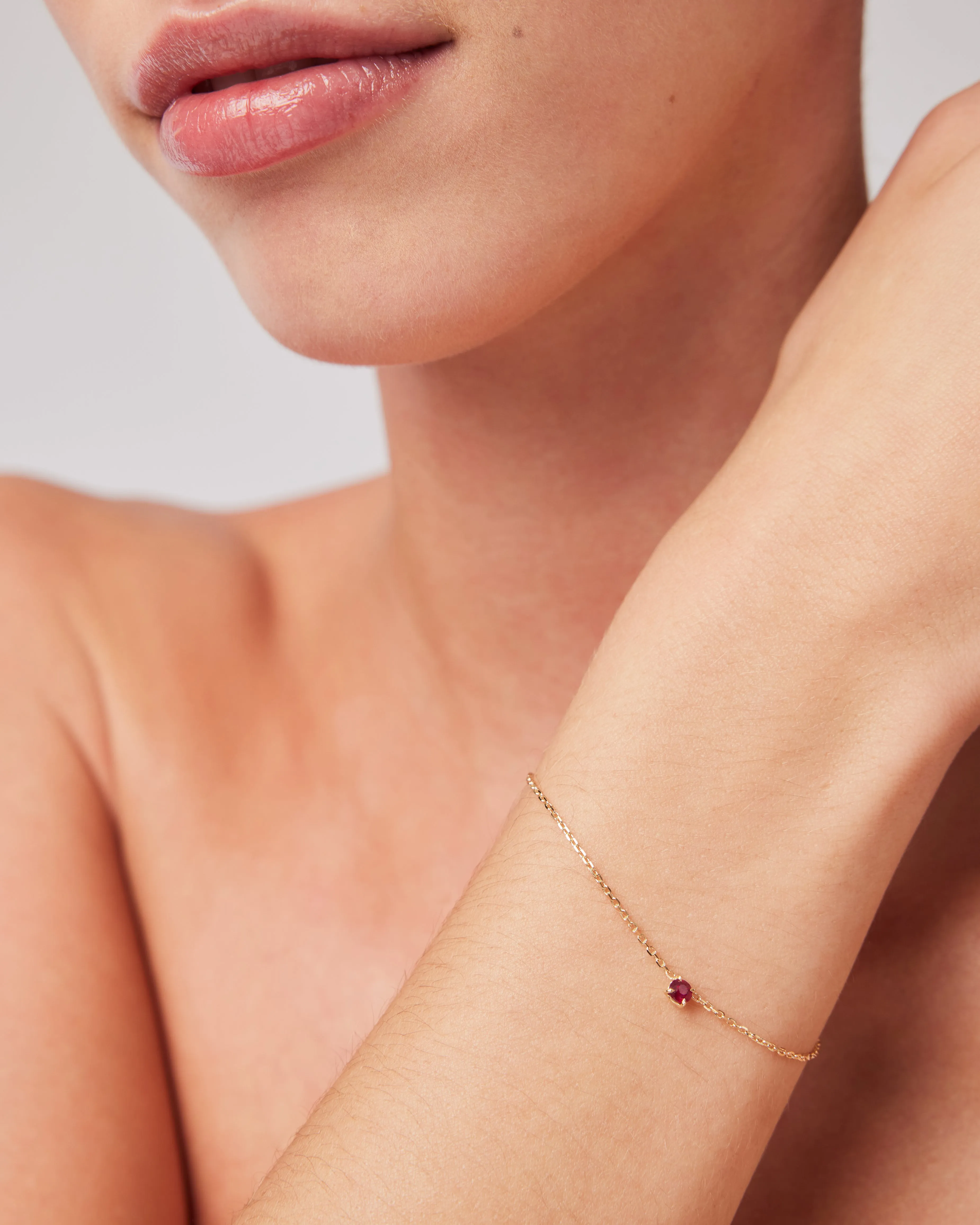 The Ruby Birthstone Bracelet